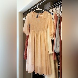 Orange floral half sleeve Molly Bracken dress